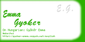 emma gyoker business card
