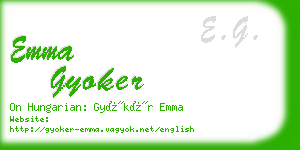 emma gyoker business card